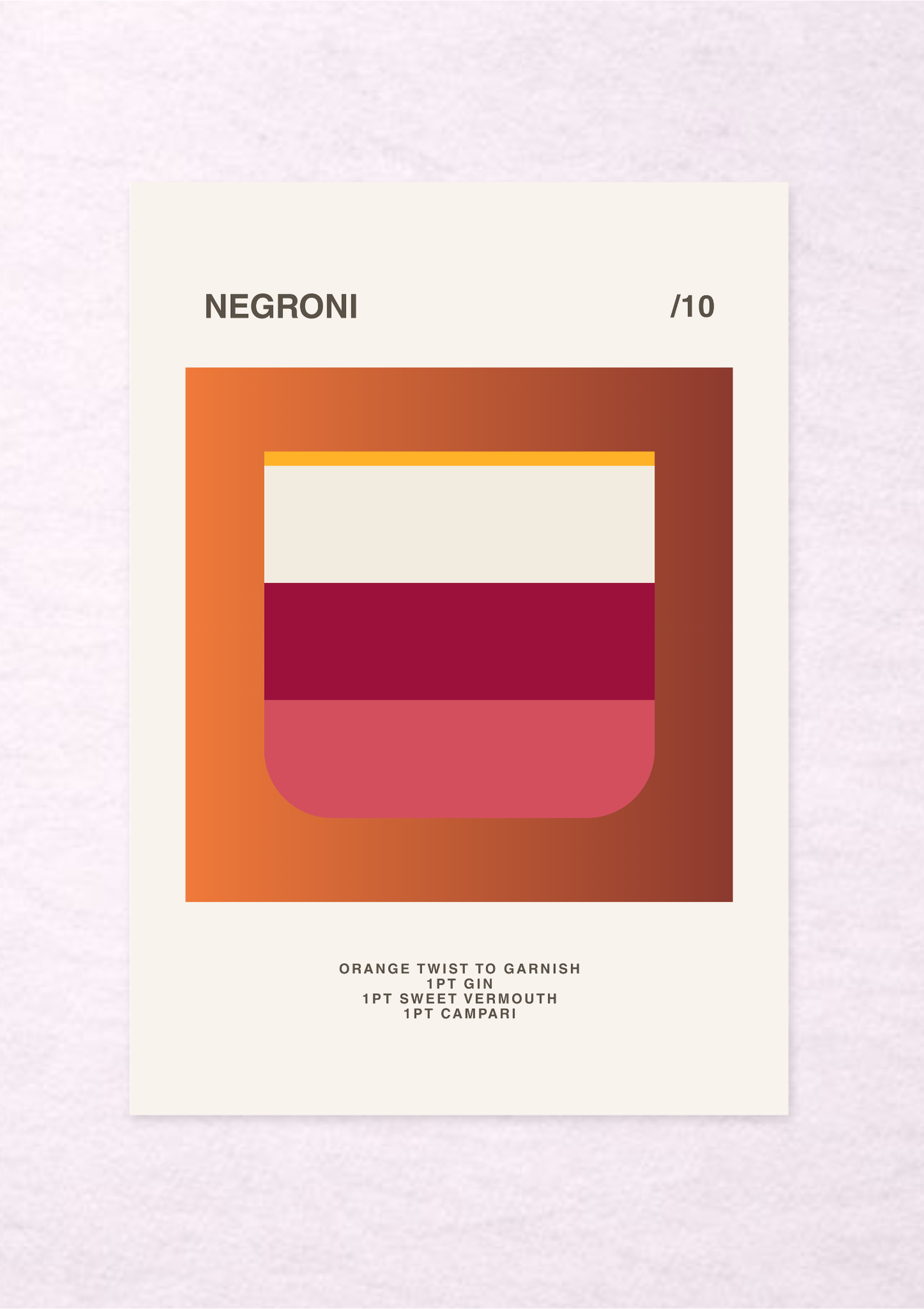 Negroni /10 - A4