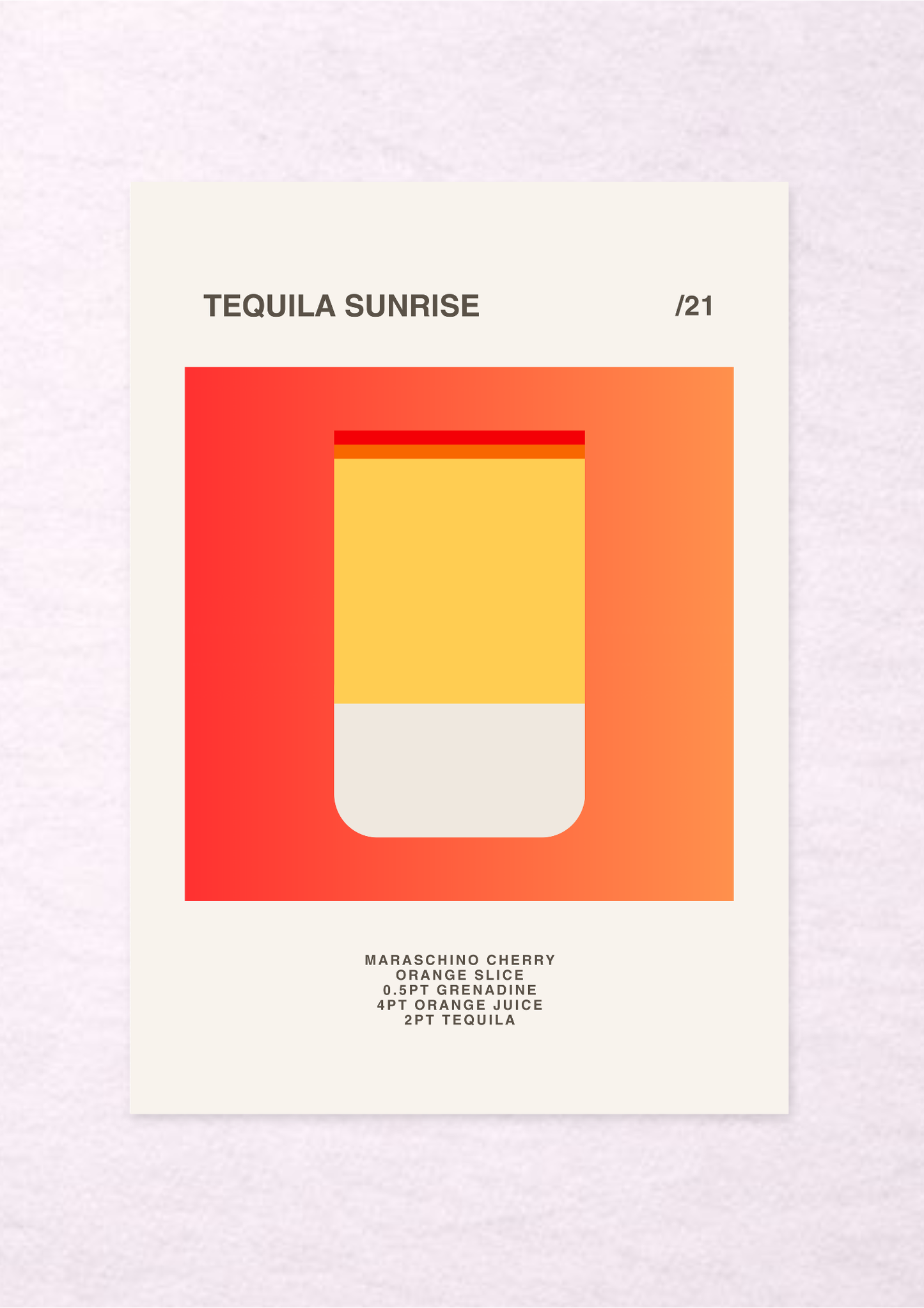 Tequila Sunrise /21 - A4
