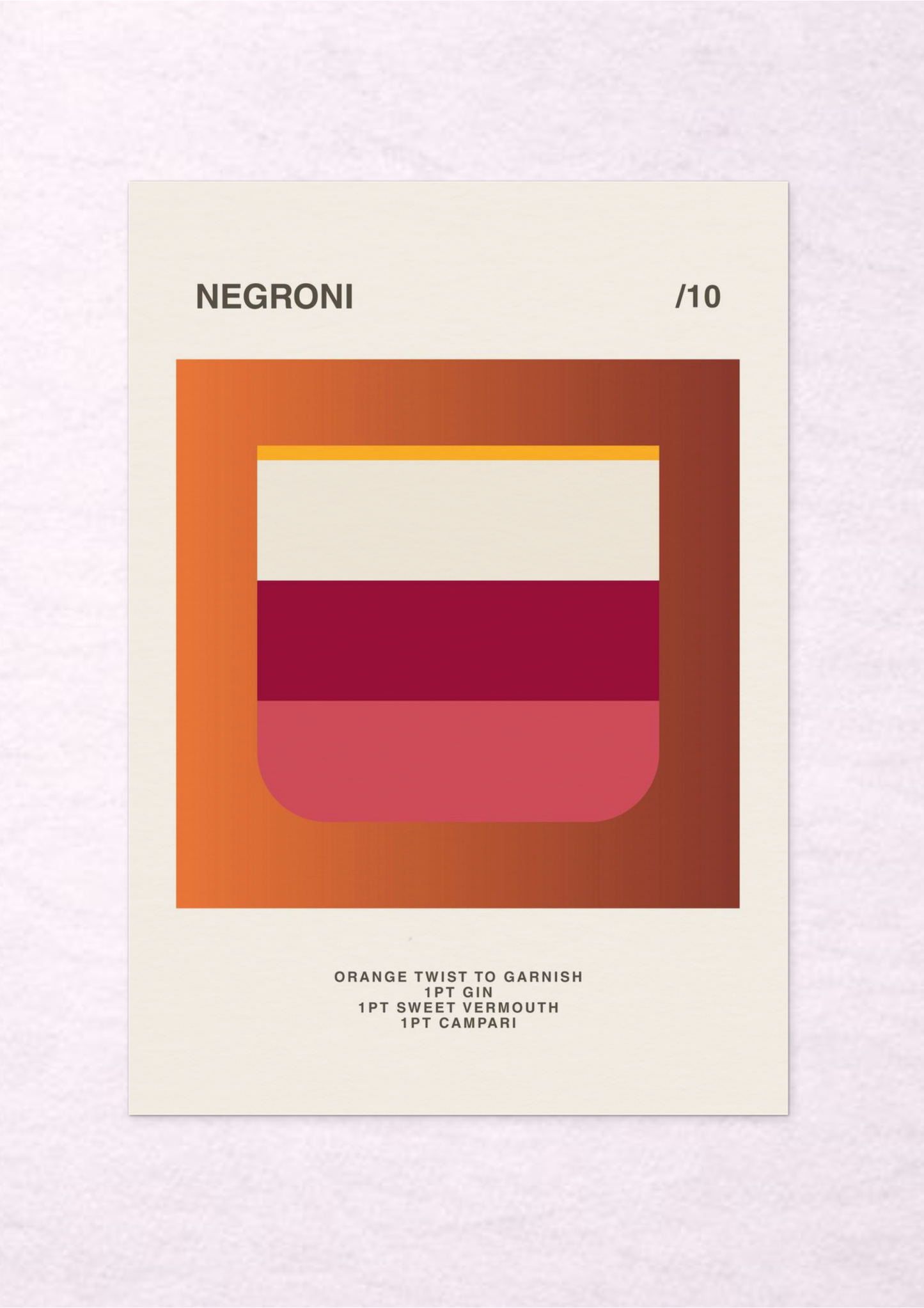 Negroni /10 - A3