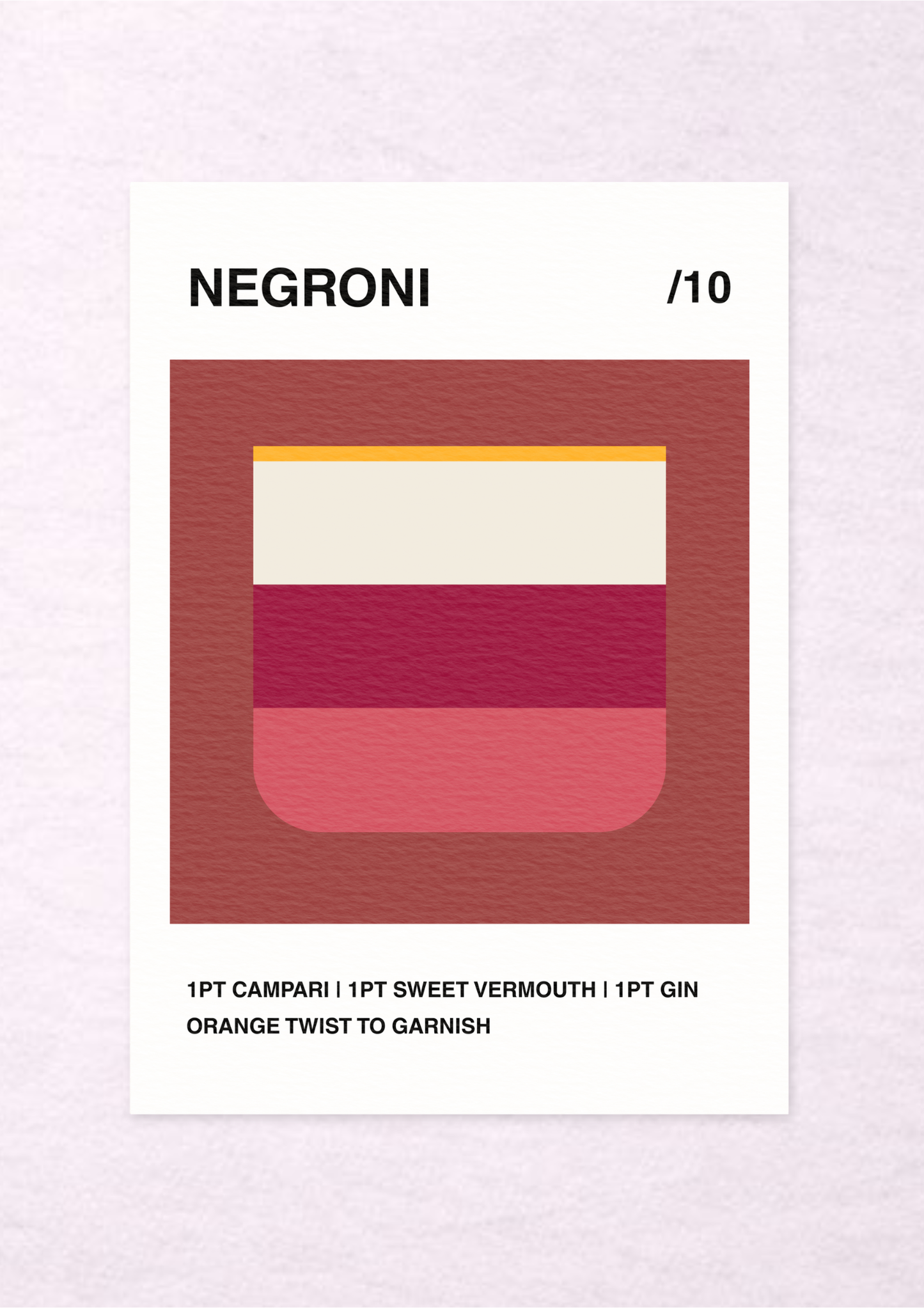 Negroni /10 - A4