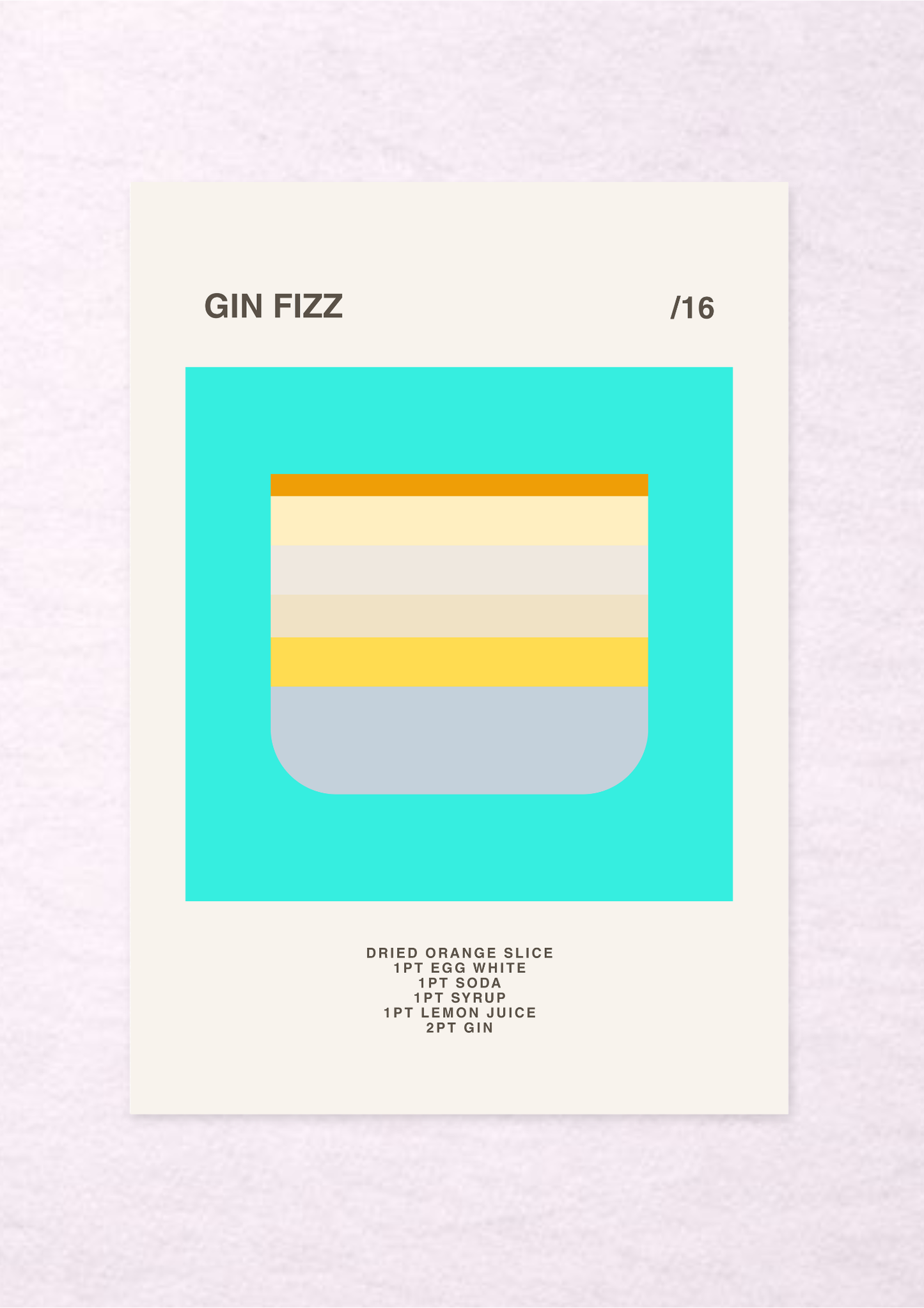 Gin Fizz /16 - A4