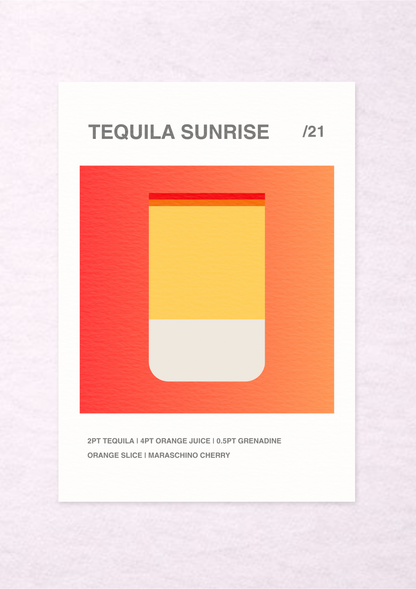 Tequila Sunrise /21 - A3