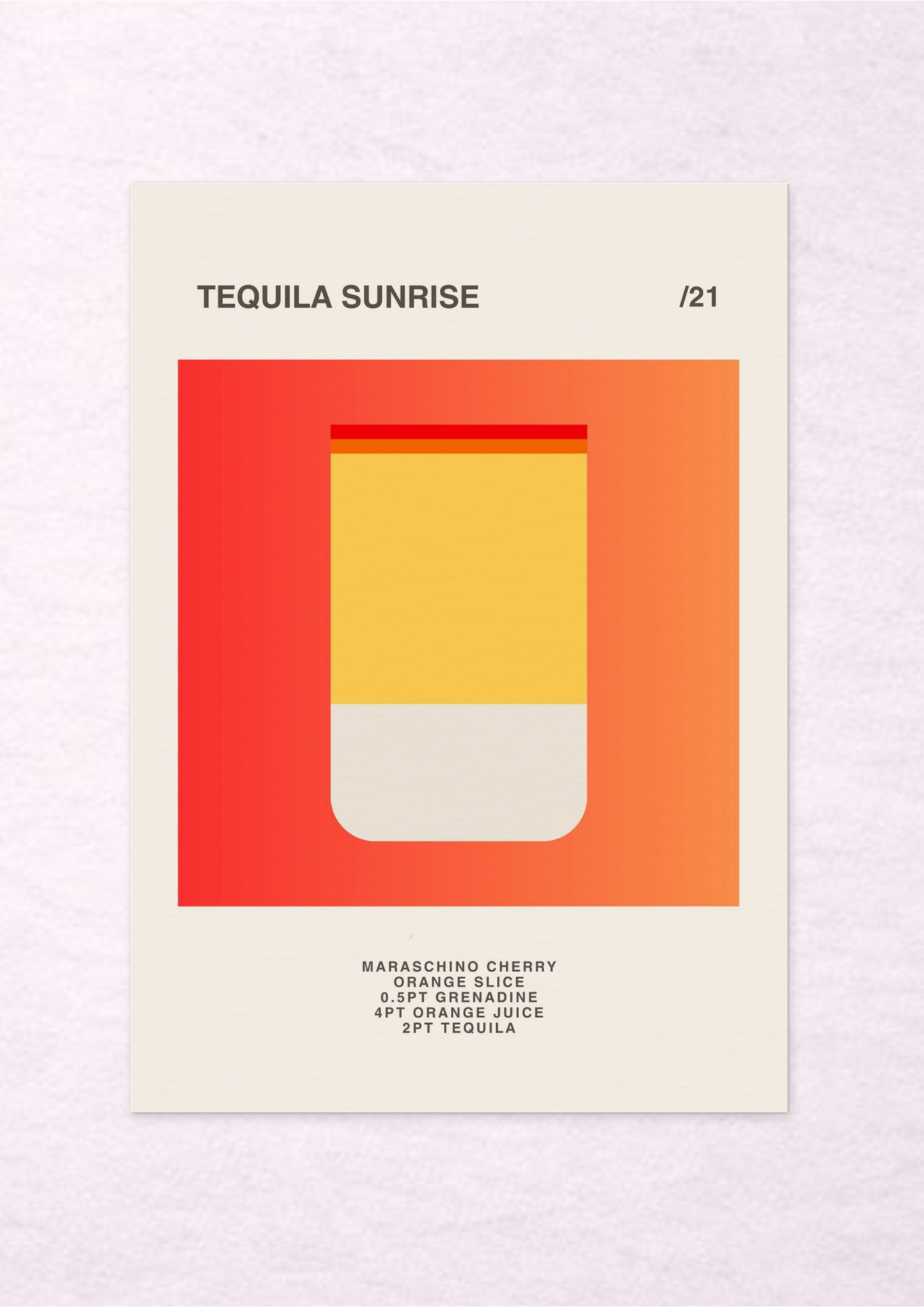 Tequila Sunrise /21 - A3