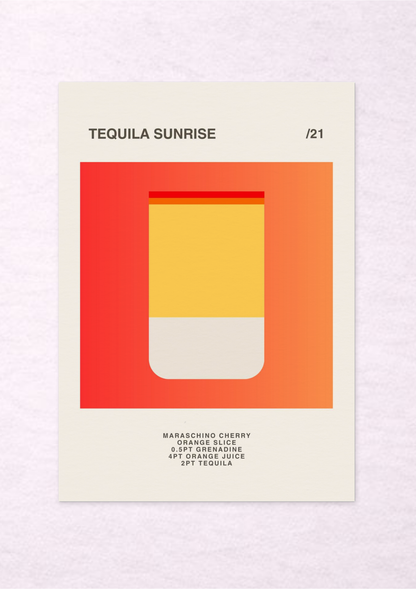 Tequila Sunrise /21 - A3